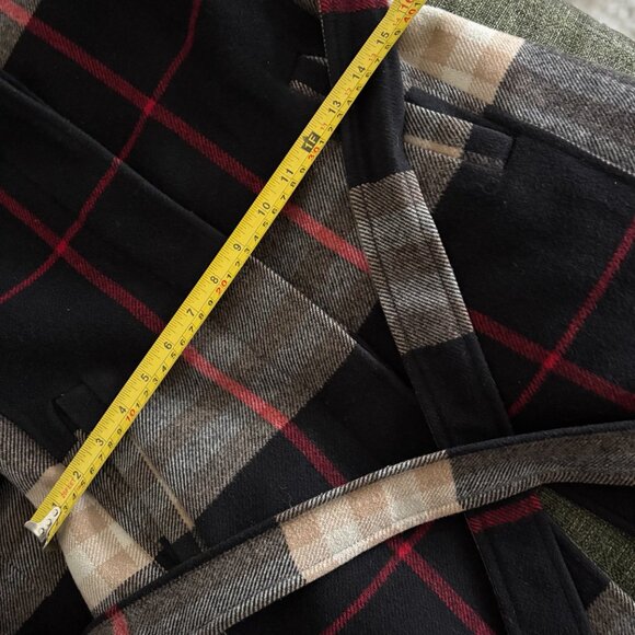 Plaid cashmere wool coat - Picture 4 of 14